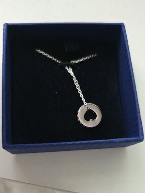 Swarovski Crystal Pink Heart Necklace